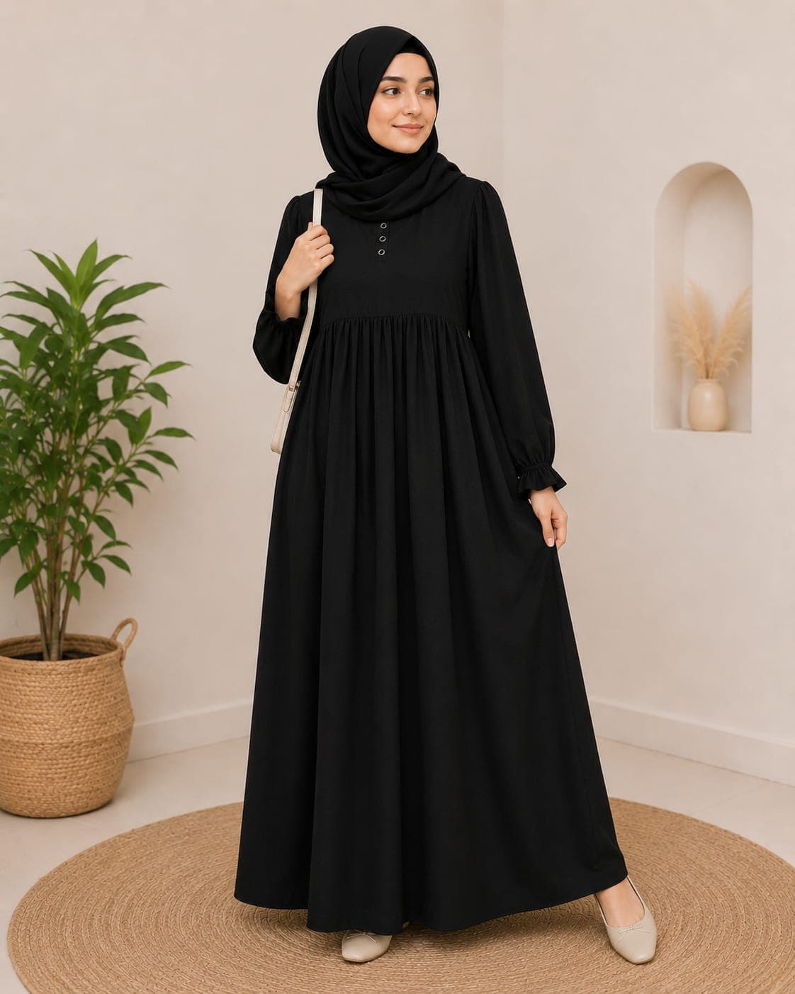 Premium Firdaus Daily Wear Abaya for Women | Office, College & Casual Modest Wear